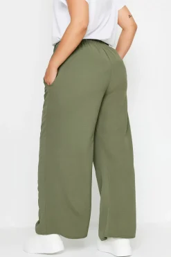 Twill Wide Leg Trousers