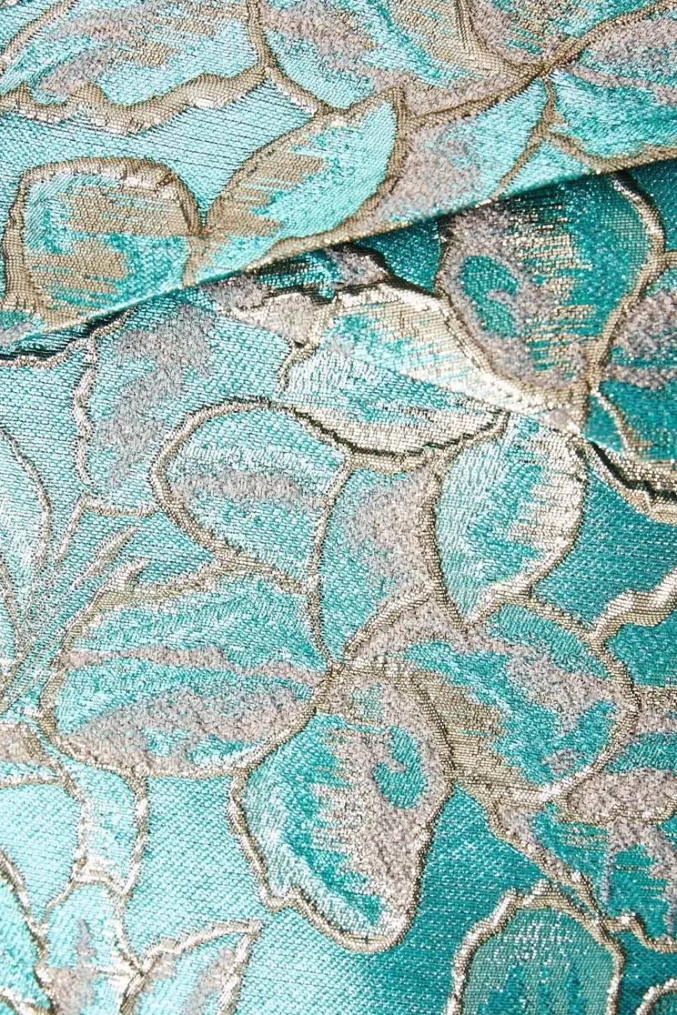 Twist Front Jacquard Midi Dress