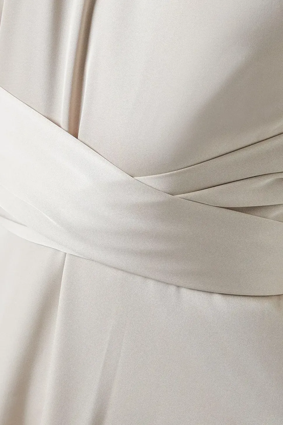 Twist Halterneck Satin Bridesmaid Dress