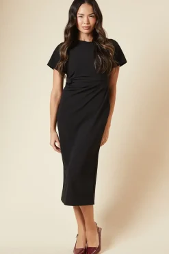 Twist Scuba Midi Dress