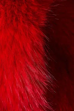 Two Tone Luxe Faux Fur Coat
