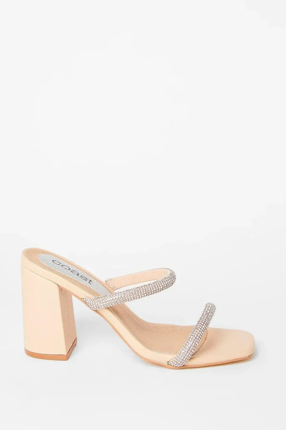 Tyla Diamante High Block Heeled Sandals