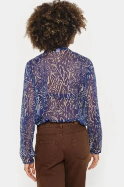 ValerieSZ With Ruffles Chiffon Shirt-