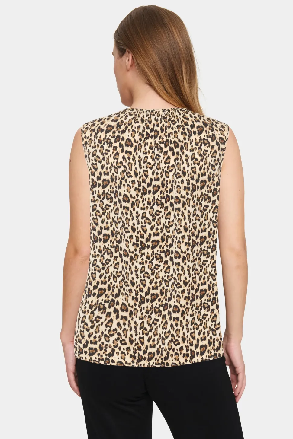 Vanea Sleeveless Round Neck Top-
