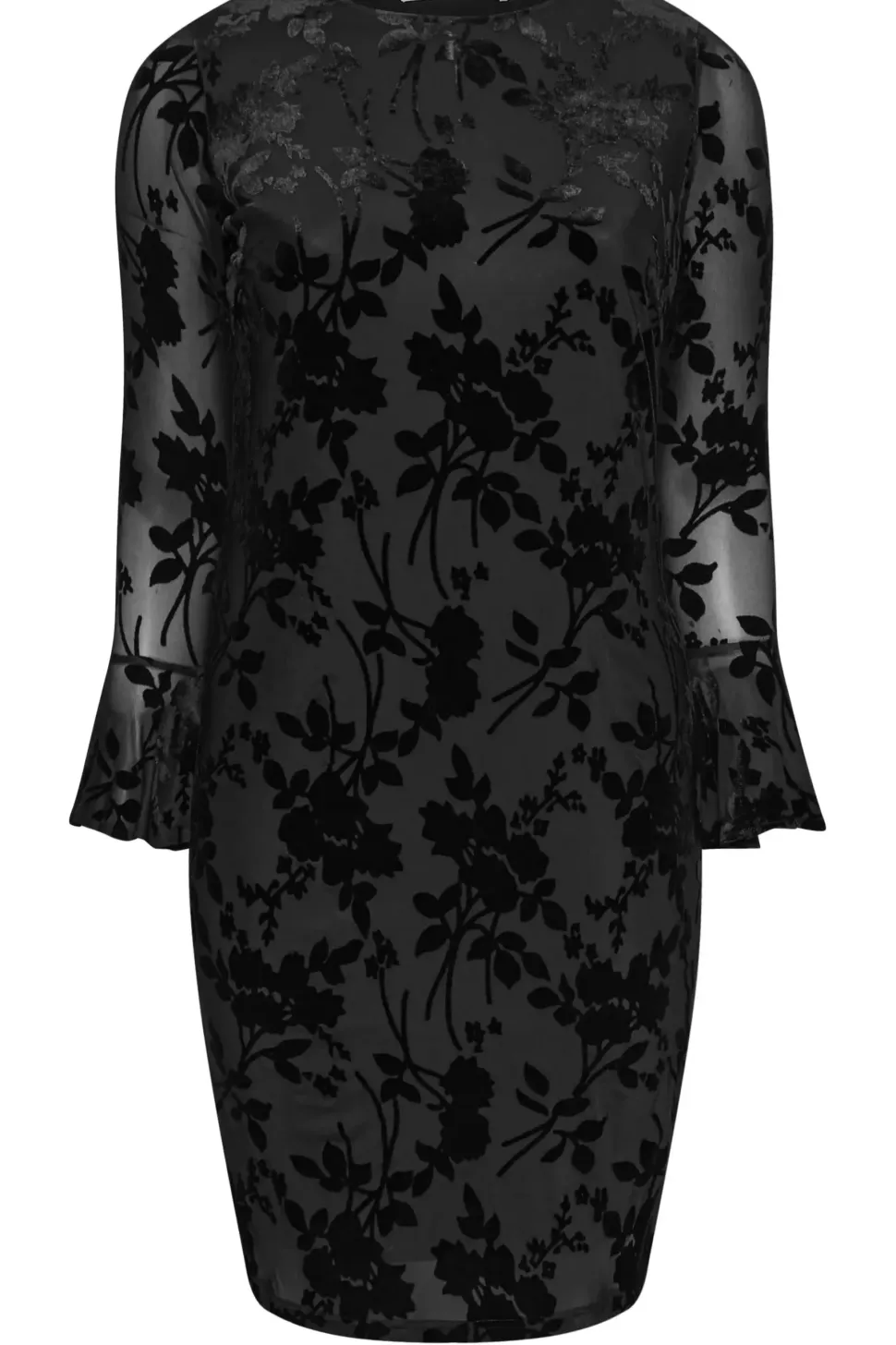 Velour Floral Dress
