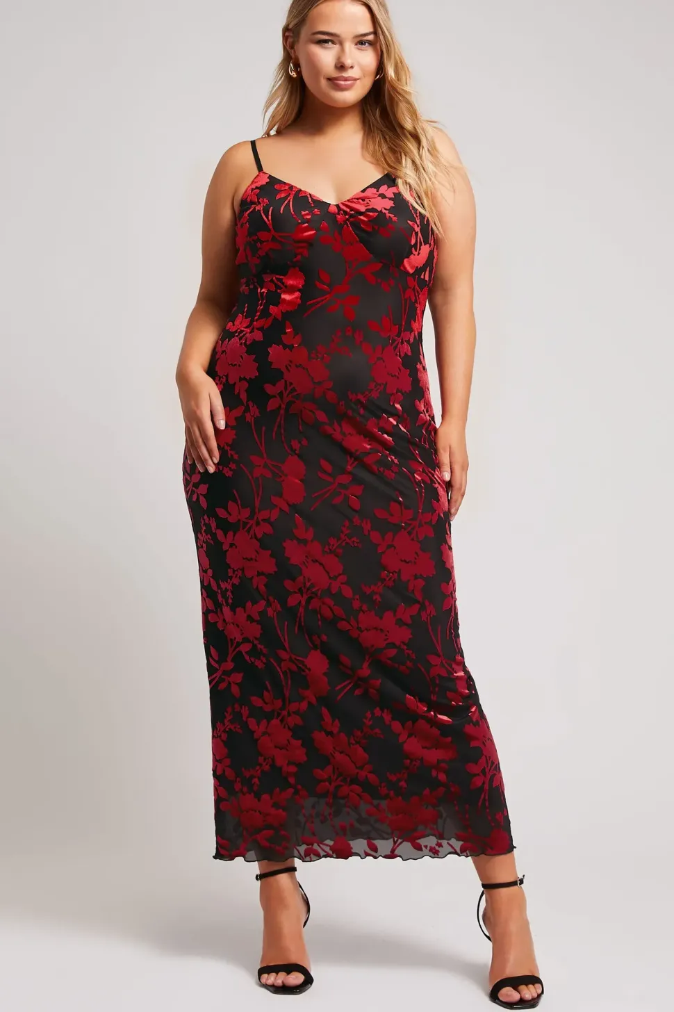 Velour Midaxi Dress
