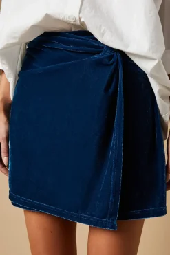 Velvet Mini Skirt
