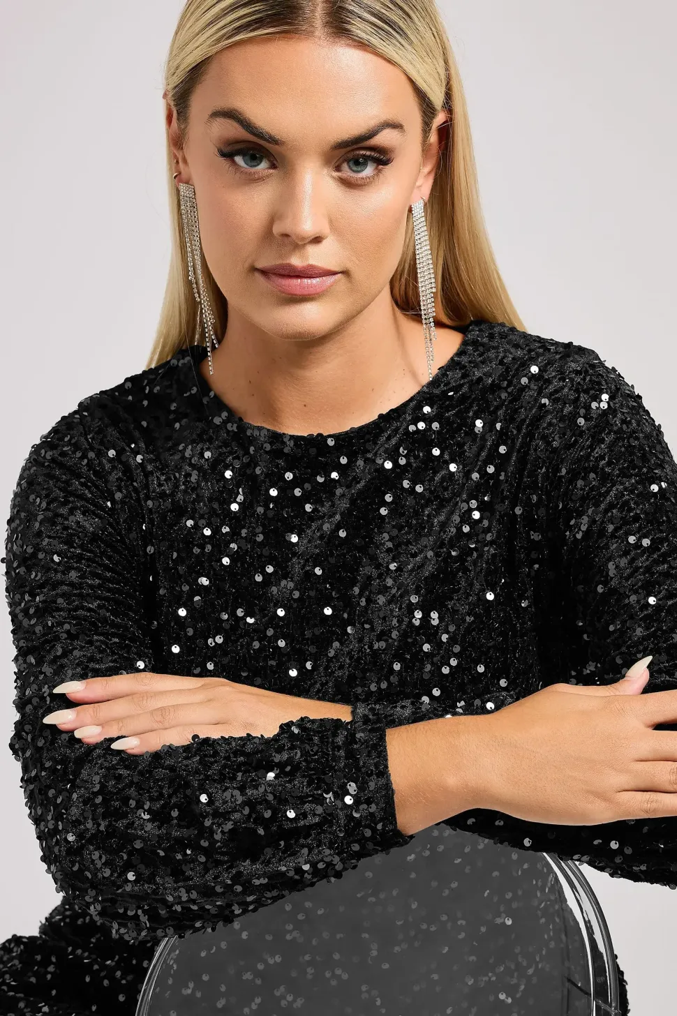 Velvet Sequin Dress