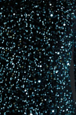 Velvet Sequin Mini Dress