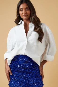 Velvet Sequin Mini Skirt