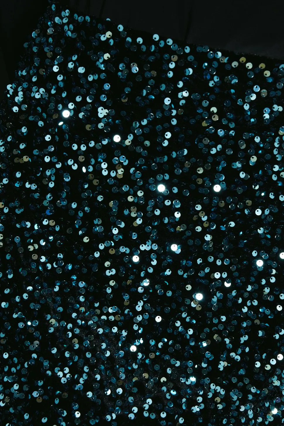 Velvet Sequin Mini Skirt