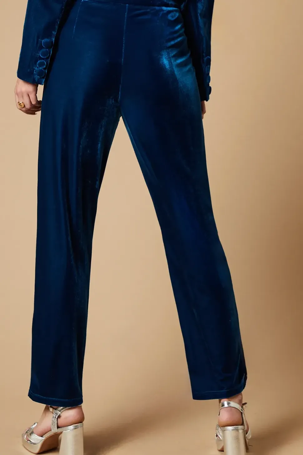 Velvet Tapered Leg Trouser