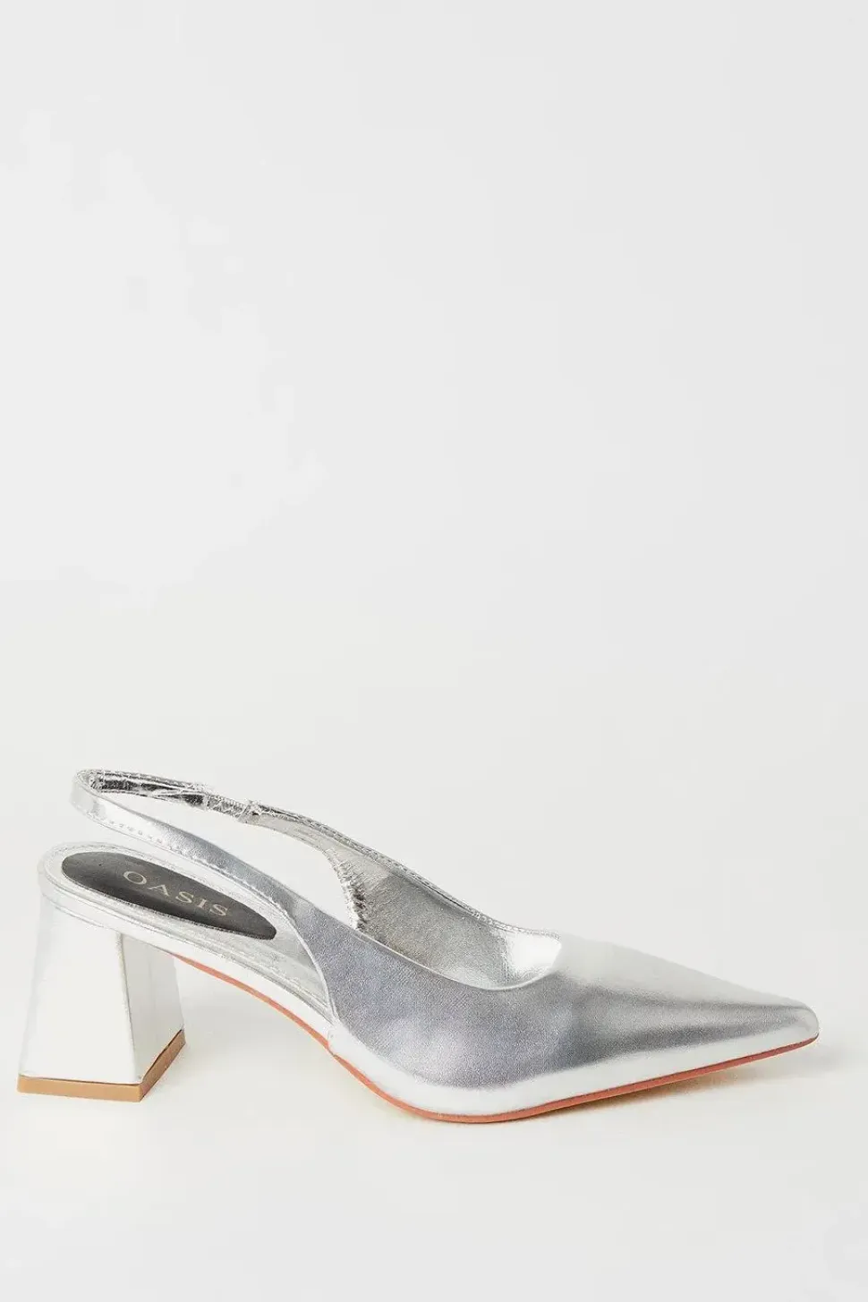 Venus Slingback Mid Block Heel Pointed Court Shoes