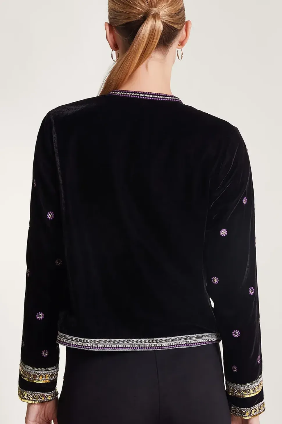 Vera Embellished Velvet Jacket