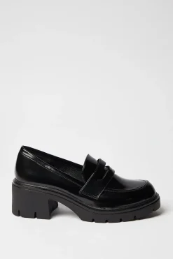 Verity Chunky Heeled Penny Loafers