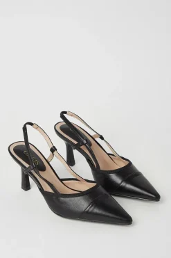 Veronique Toecap Slingback High Stiletto Court Shoes