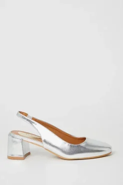 Vienna Slingback Medium Block Heel Court Shoes