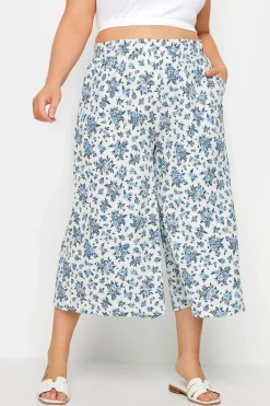 Vintage Floral Textured Culottes
