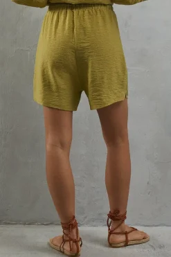 Viscose Nylon Drawstring Waist Short