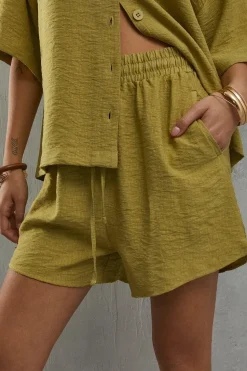 Viscose Nylon Drawstring Waist Short