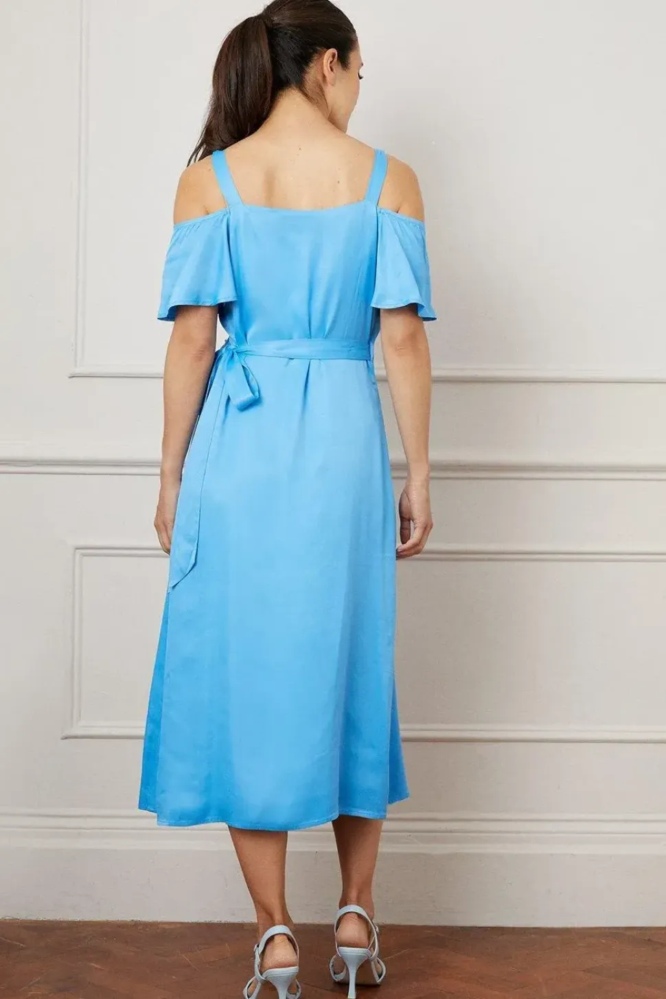 Viscose Satin Midaxi Dress