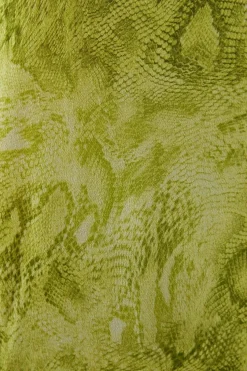 Viscose Snake Print Strappy Maxi Sundress