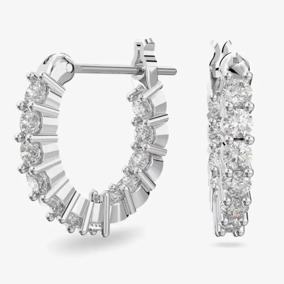 Vittore White Crystal Mini Hoop Earrings 5562126