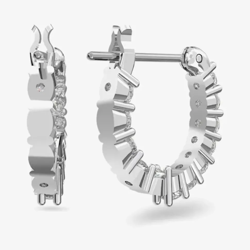 Vittore White Crystal Mini Hoop Earrings 5562126
