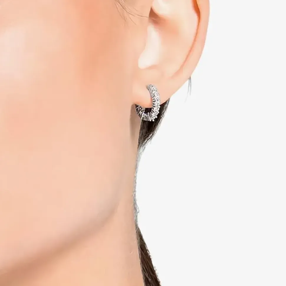 Vittore White Crystal Mini Hoop Earrings 5562126