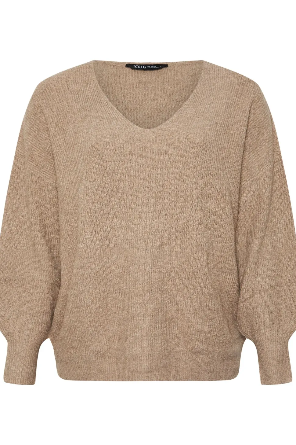 V-Neck Balloon Sleeve Jumper