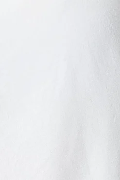 V Neck Shirred Shoulder Blouse