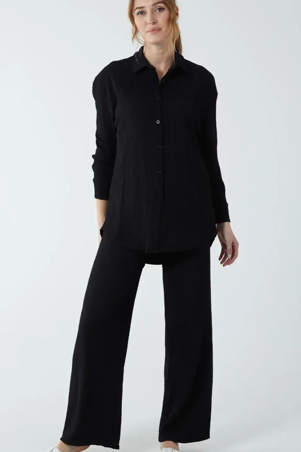 Waffle Trouser And Shirt