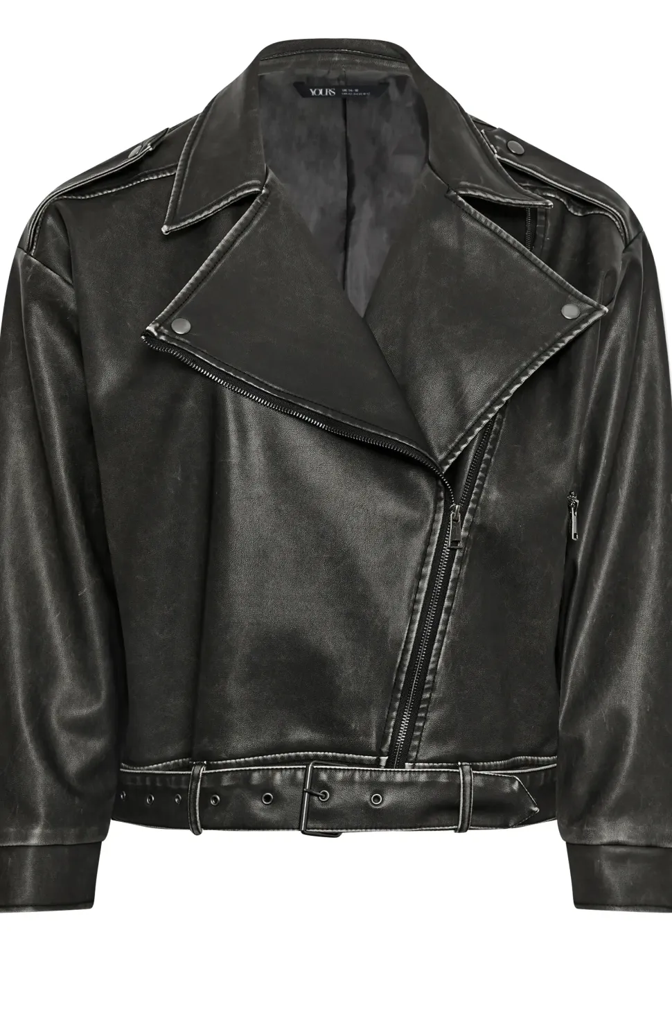Washed Biker Jacket