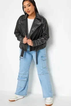 Washed Biker Jacket