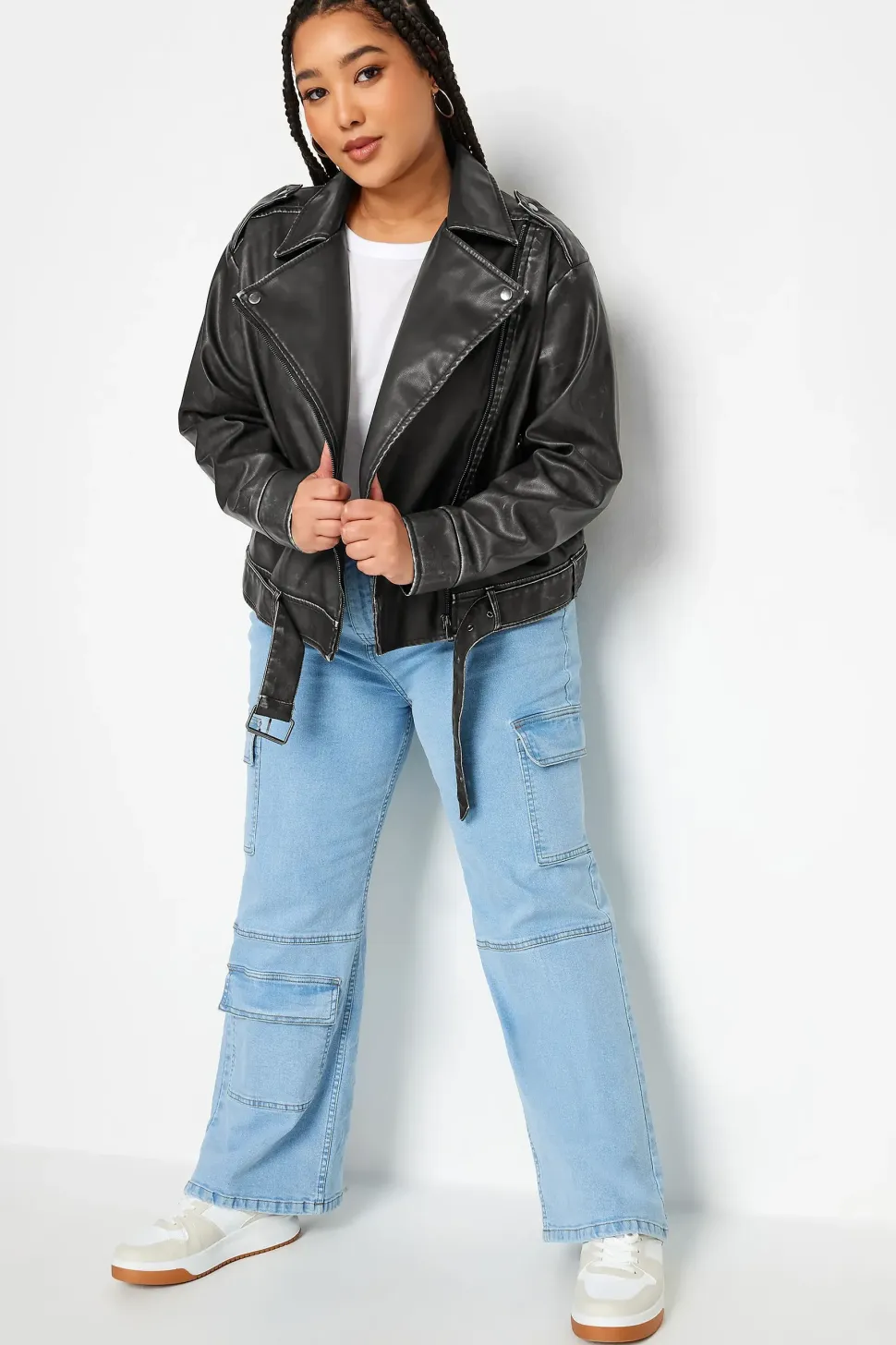 Washed Biker Jacket