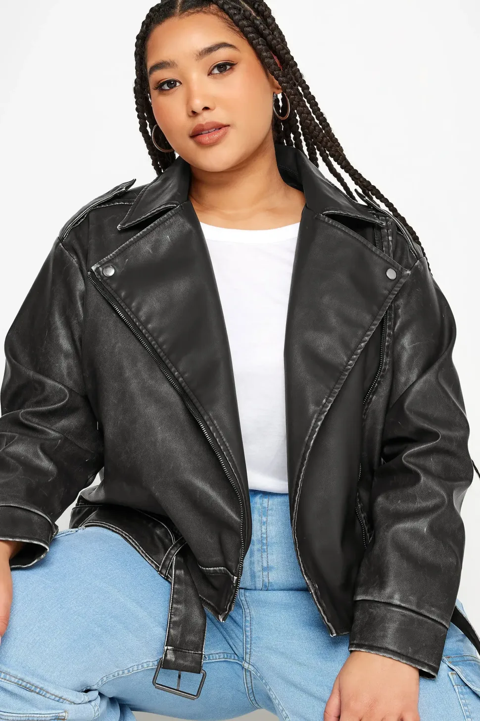 Washed Biker Jacket