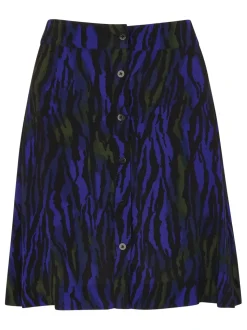 Watercolour Tiger Mini Skirt-Animal Print