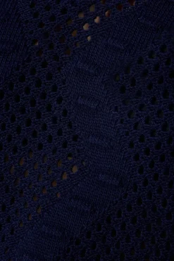 Whipstitch Cable Detail V Neck Jumper