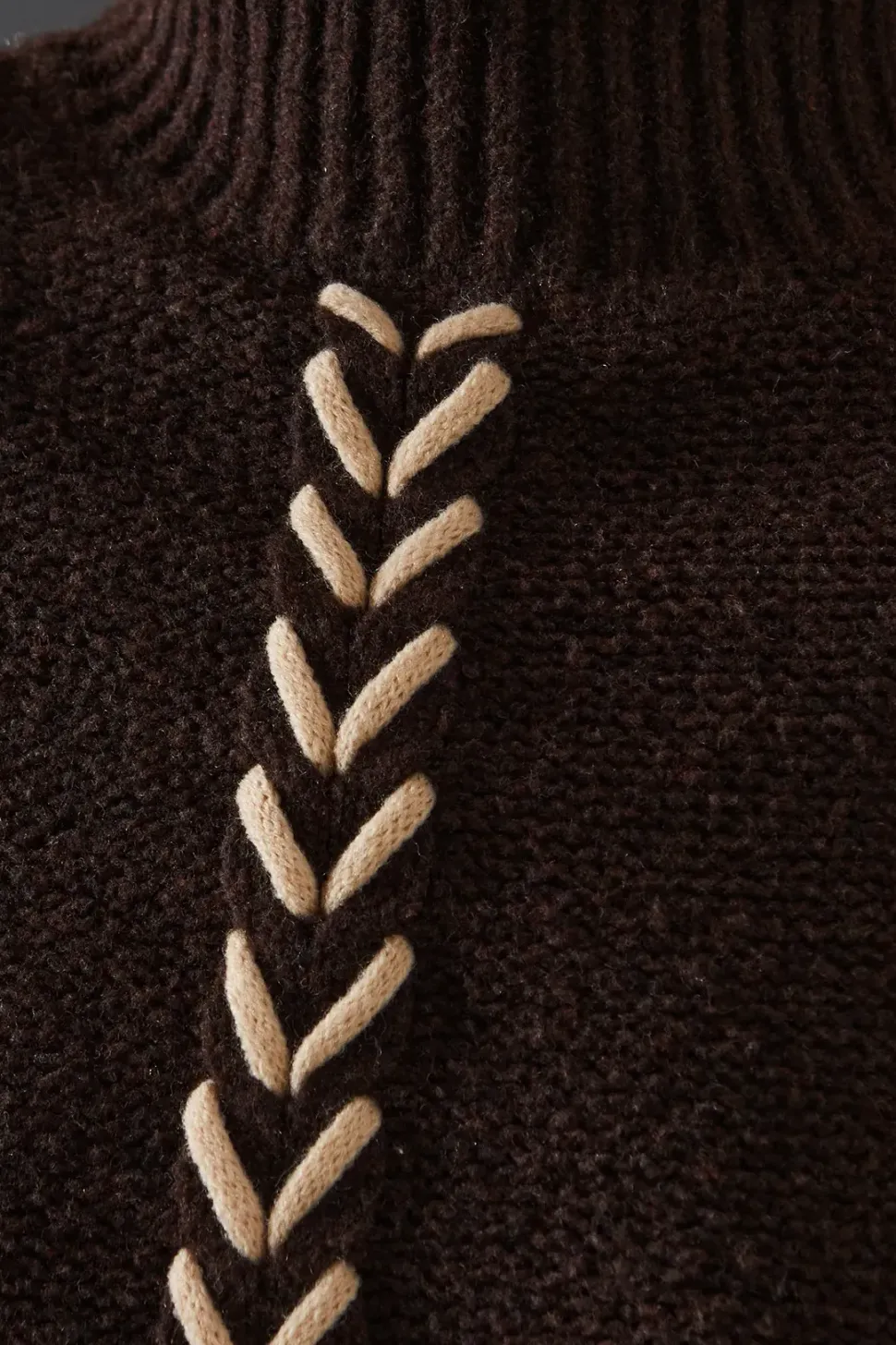 Whipstitch Detail Oversized Jumper
