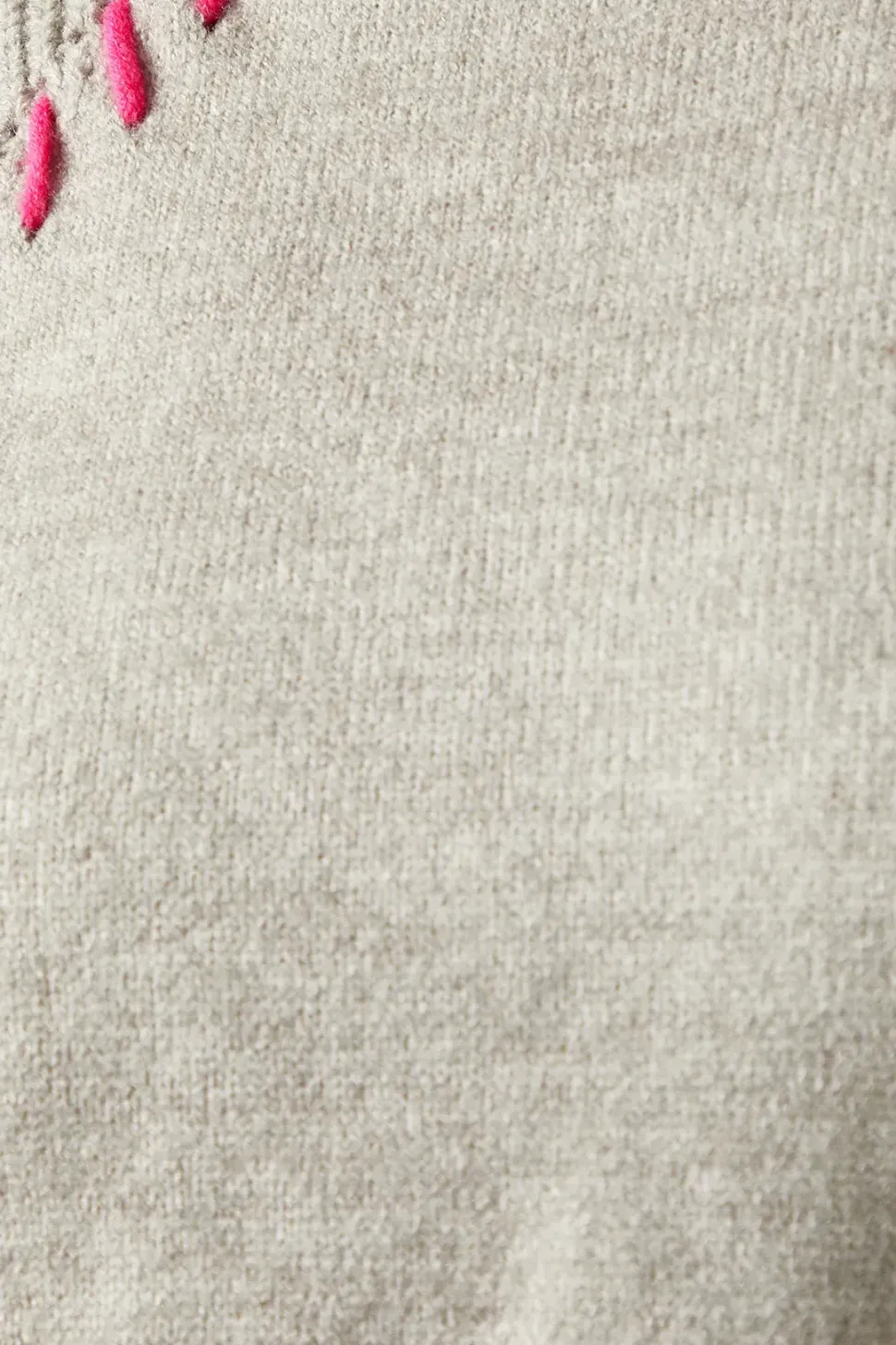 Whipstitch Pointelle Detail High Neck Jumper