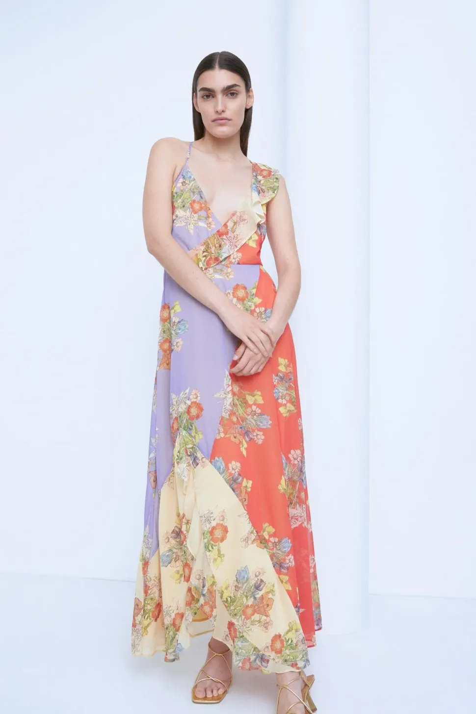 WH x The British Museum: The Charles Rennie Mackintosh Collection Mixed Print Wrap Maxi Dress