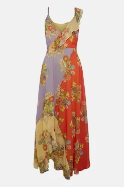 WH x The British Museum: The Charles Rennie Mackintosh Collection Mixed Print Wrap Maxi Dress