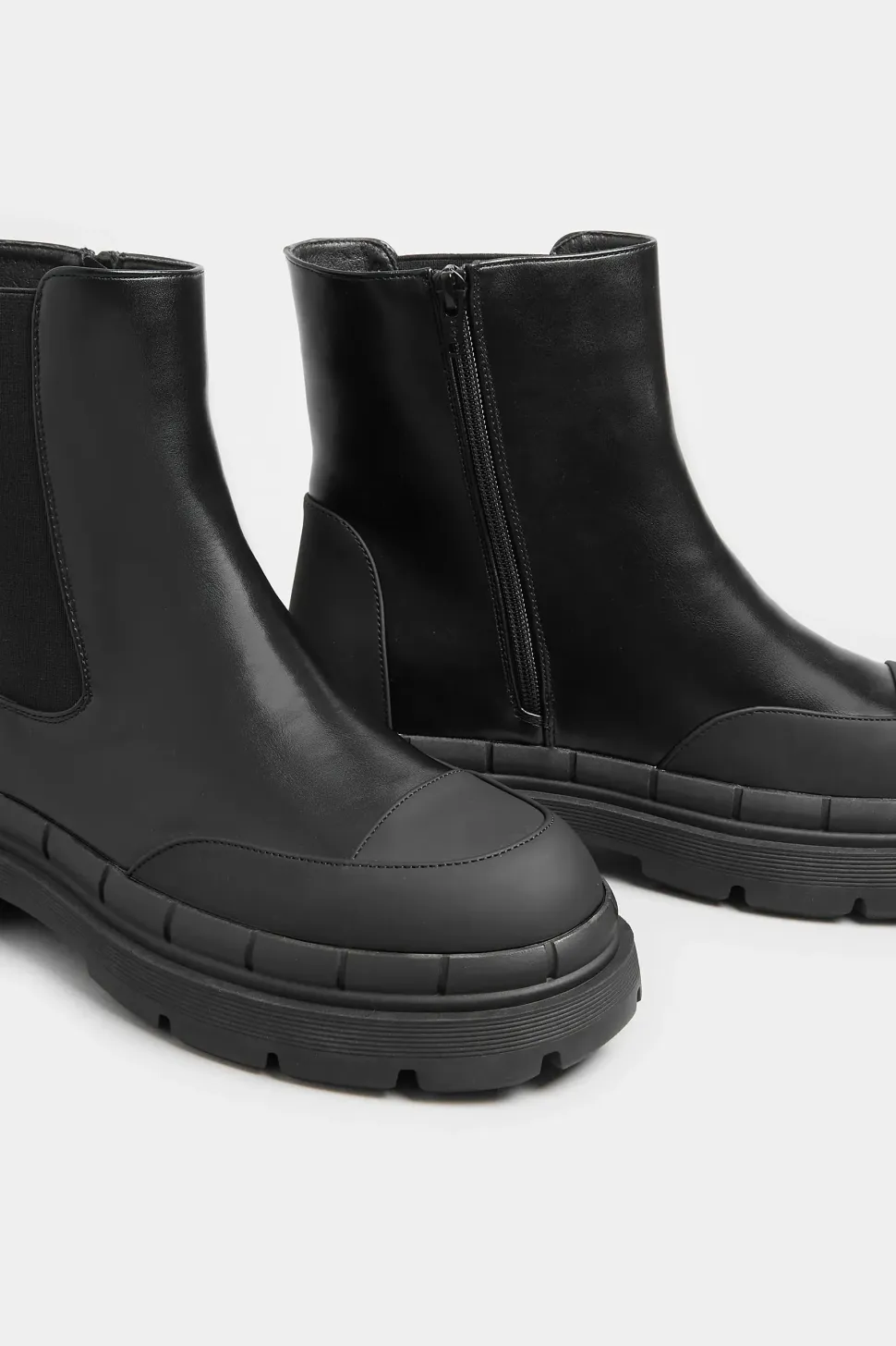 Wide & Extra Wide Chunky High Chelsea Boots