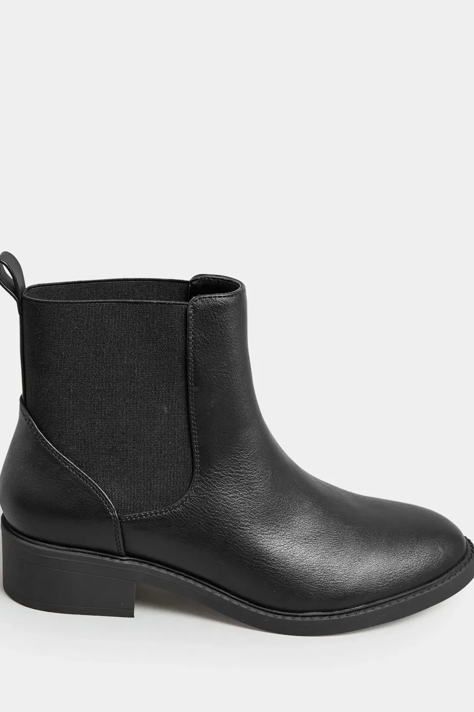 Wide & Extra Wide Fit Faux Leather Buckle Ankle Boots