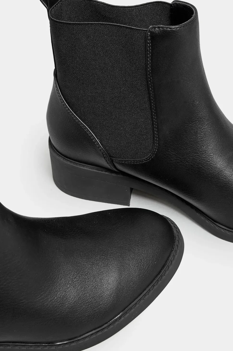 Wide & Extra Wide Fit Faux Leather Buckle Ankle Boots