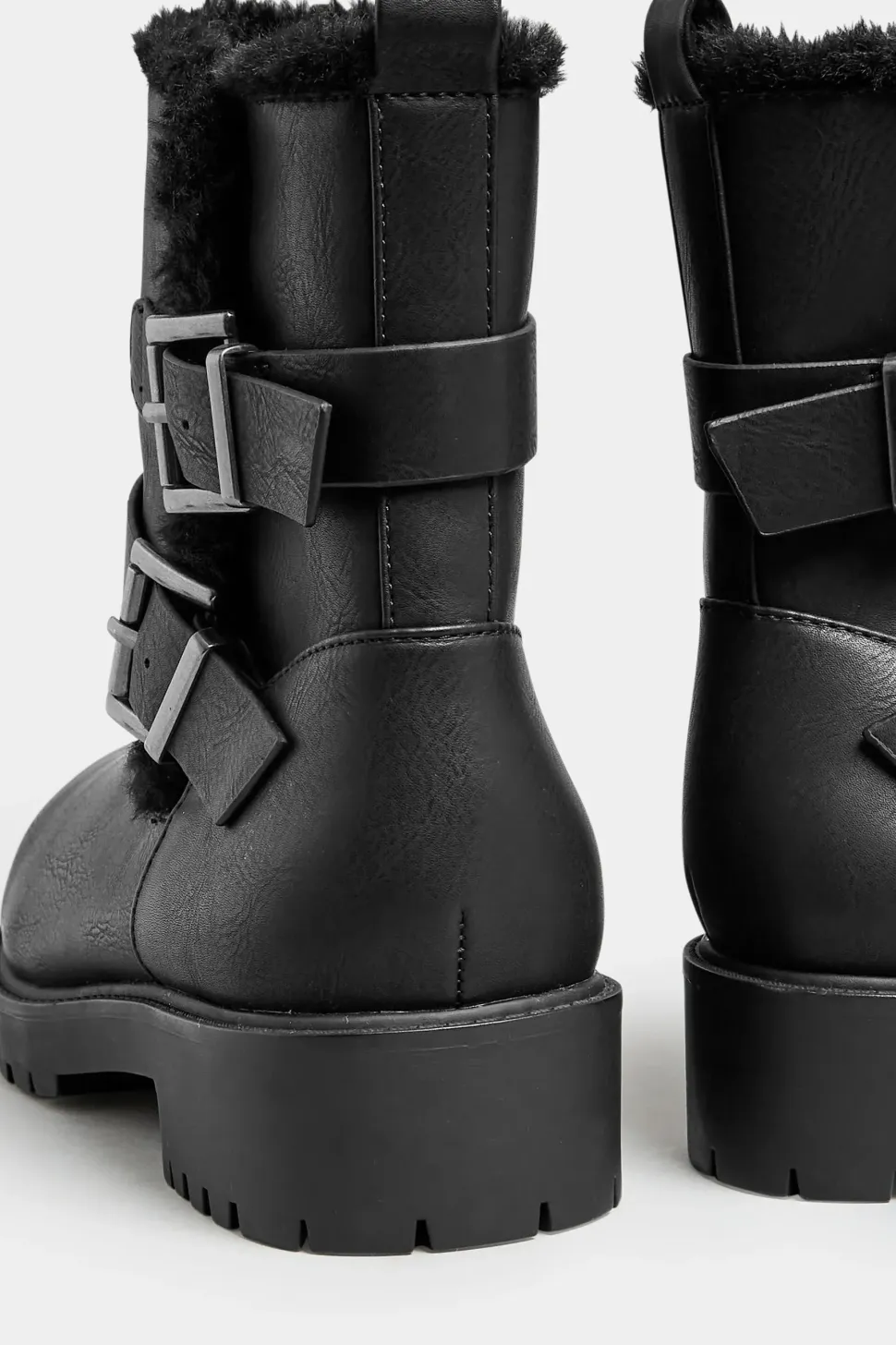 Wide & Extra Wide Fit Faux Leather Elasticated Chelsea Boots