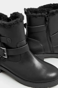 Wide & Extra Wide Fit Faux Leather Elasticated Chelsea Boots
