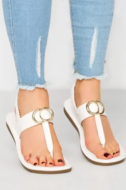 Wide & Extra Wide Fit Limited Collection Double Ring Toe Thong Sandals