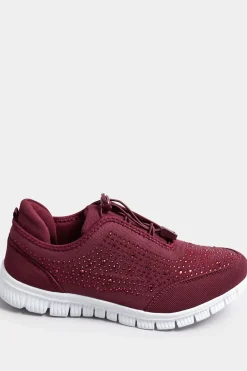Wide and Extra Wide Fit Embellished Drawcord Trainers
