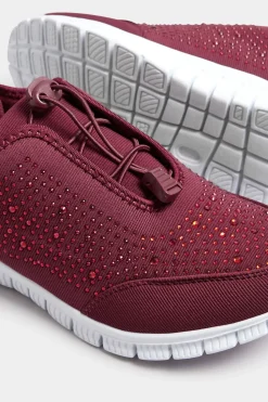 Wide and Extra Wide Fit Embellished Drawcord Trainers